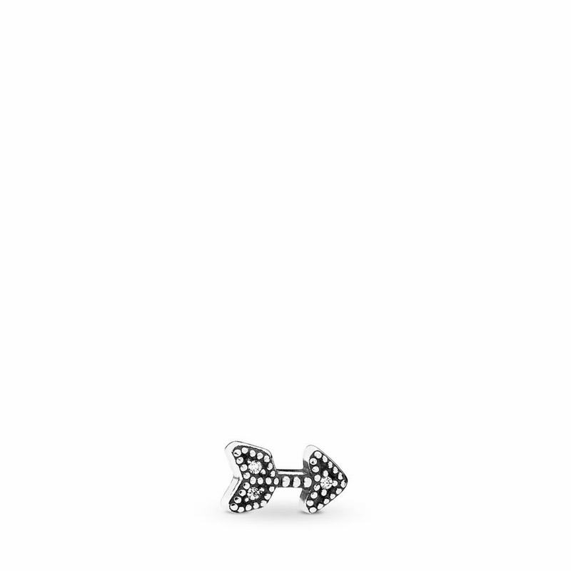 Pandora Sparkling Arrow Petite Locket Charm Ireland - Sterling Silver/Cubic Zirconia - 035816MHR